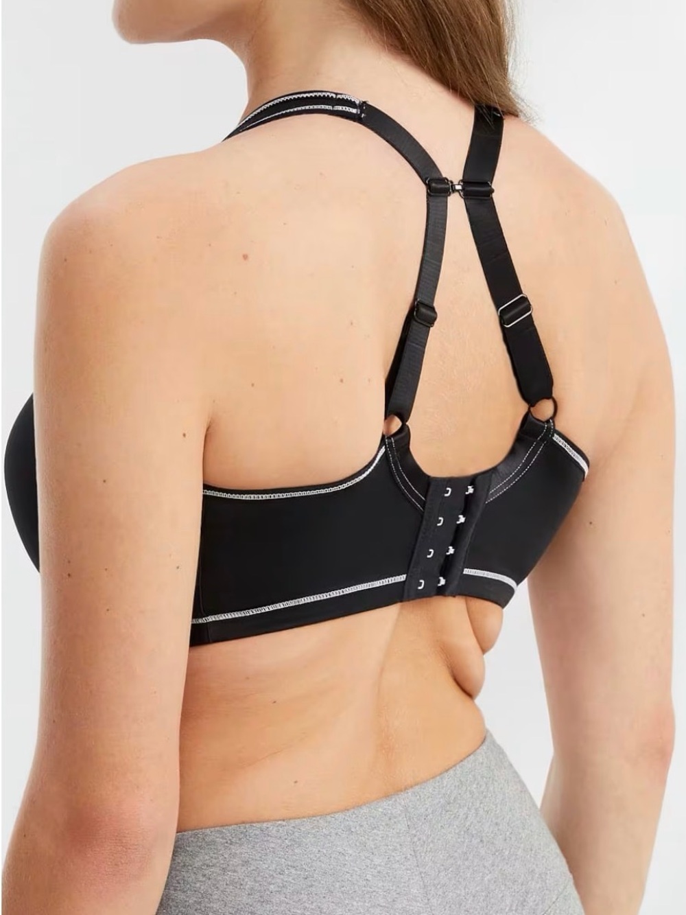 Freya Sonic Underwire Molded Sports Bra 30H Black Storm J-Hook - Picture 3 of 6